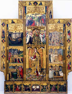 En el retablo de Santa Úrsula de la iglesia de Cubells, pintado
    por Joan Reixach en 1468, y en el modelo de la coca de Mataró se
    puede observar que, a mediados del siglo XV, aún se conserva el
    aparejo de un sólo mástil en esa parte del Mediterráneo. Sin embargo,
    ambas poseen elementos constructivos similares a la Zumaia.
    La imagen del retablo muestra con detalle la morfología de la popa, que en el cuadro de Zumaia no se aprecia debidamente. Respecto
    a la proa, la coca de Mataró es muy similar a la de la Zumaia.