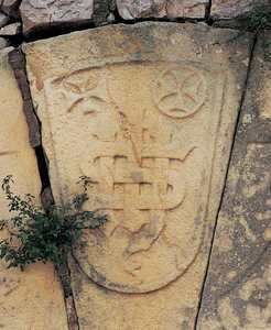 Anagrama edo marka aurre-heraldikoa. Ugarteko Dorrea (Oiartzun).