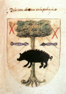 Coat of arms of the Arrue de Zaldibia Manor.