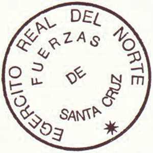 Tampón original usado por Santa Cruz durante la campaña
