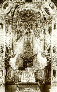 Camarín de la Virgen de Arantzazu antes de la última
reforma.