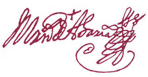 72. Signature autographe de Martn de Abara.