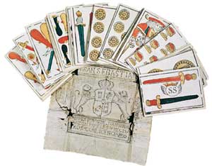 A pack of cards from the house of J. Barbot. Donostia-San Sebastian, 18th and 19th centuries.
