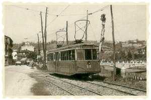 128. Le tramway d'Hernani à Loiola. 