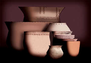 96. Typologie céramique, à la main et au tour, de villages du Gipuzkoa.© Xabi Otero